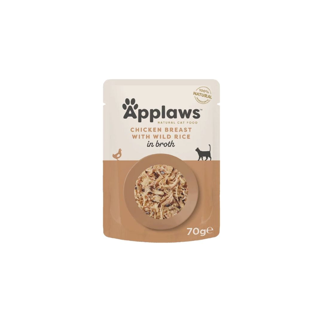 Applaws Natural Cat Food Chicken Breast With Wild Rice 70G