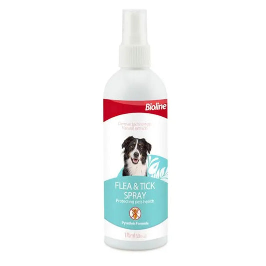 Bioline Flea & Tick Spray 175ml Effective Flea Control for Pets