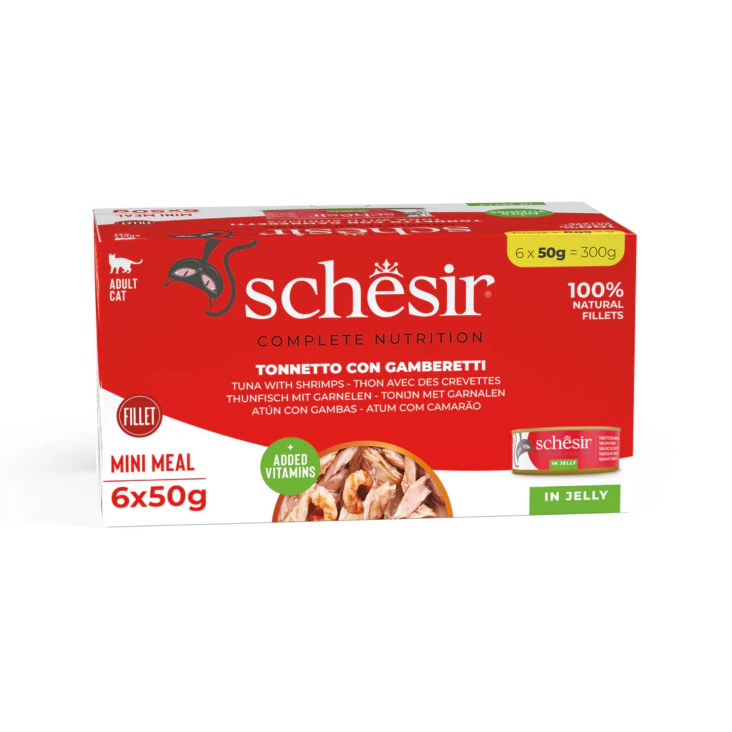 Schesir Cat Wet Food – Tuna & Shrimps