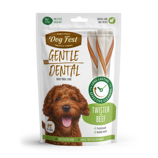 Dog Fest Dental Treats For Adult Dogs Beef - 90g