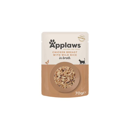 Applaws Natural Cat Wet Food Chicken Breast With Wild Rice - 70G