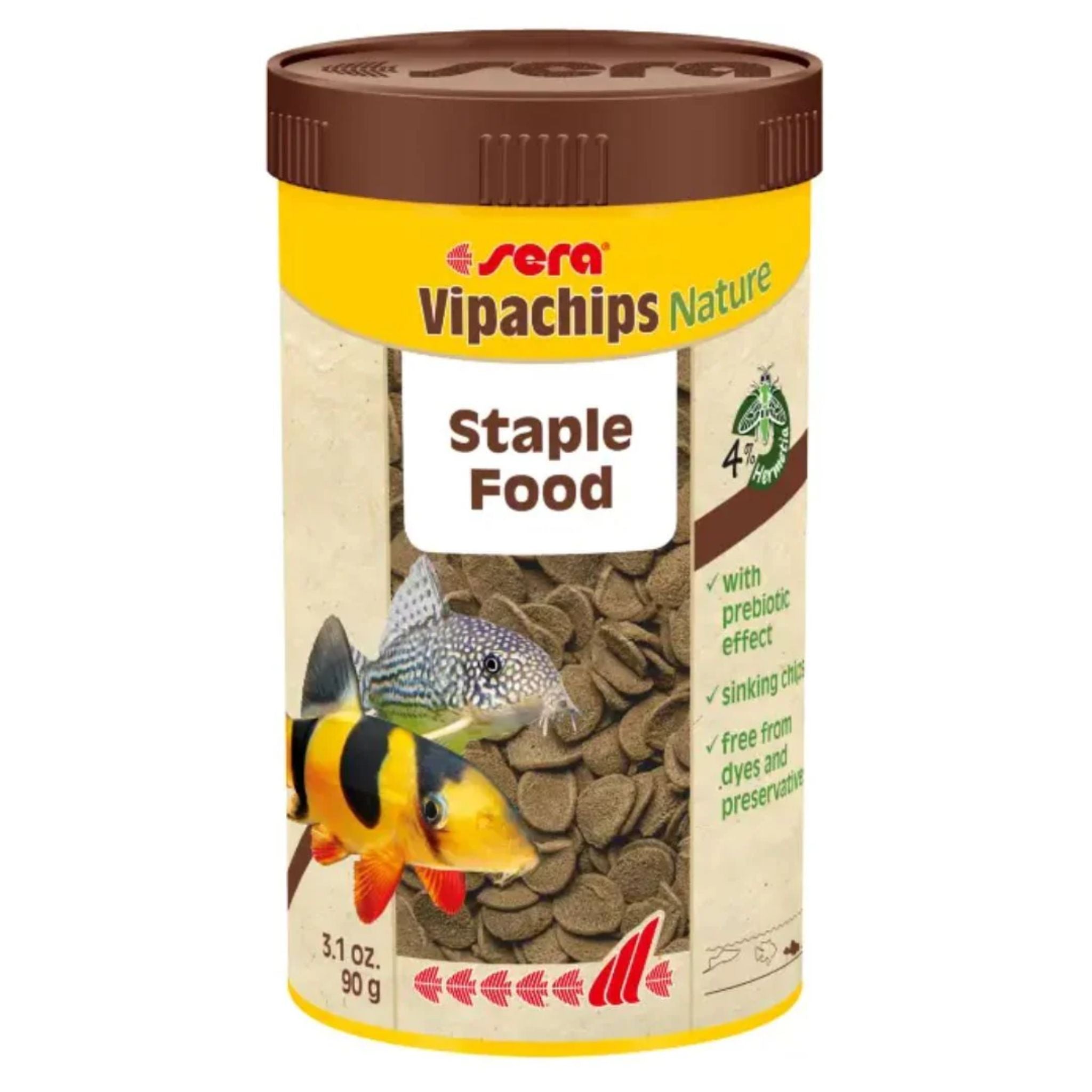 Sera Vipachips Nature – 250ml Herbal Sinking Chips for Bottom Dwellers