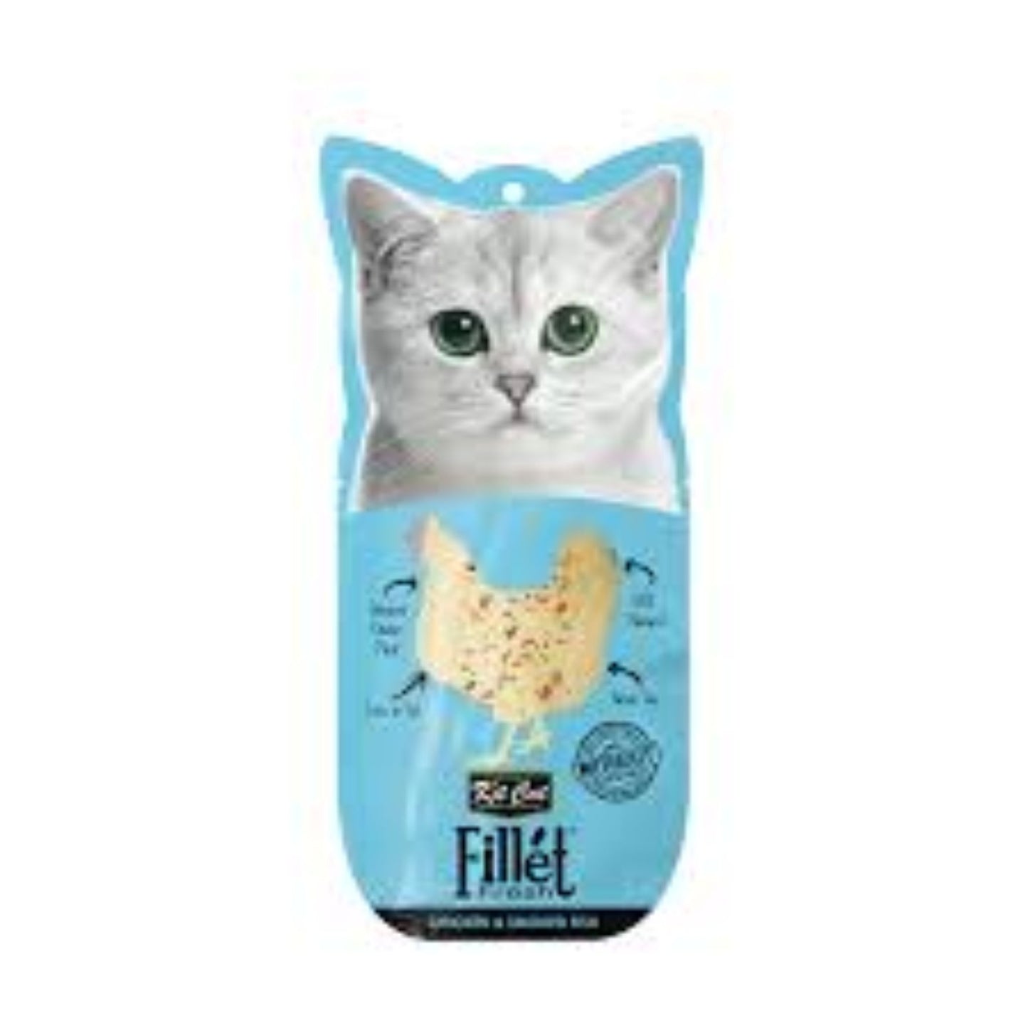 Kit Cat Fillet Fresh Chicken & Smoked Fish Cat Treats - 30G