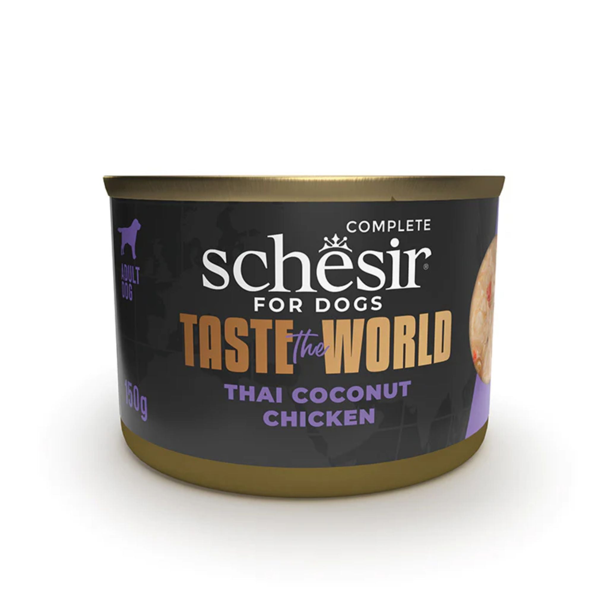 Schesir Dog Wet Food Taste the World Thai Coconut Chicken 150G