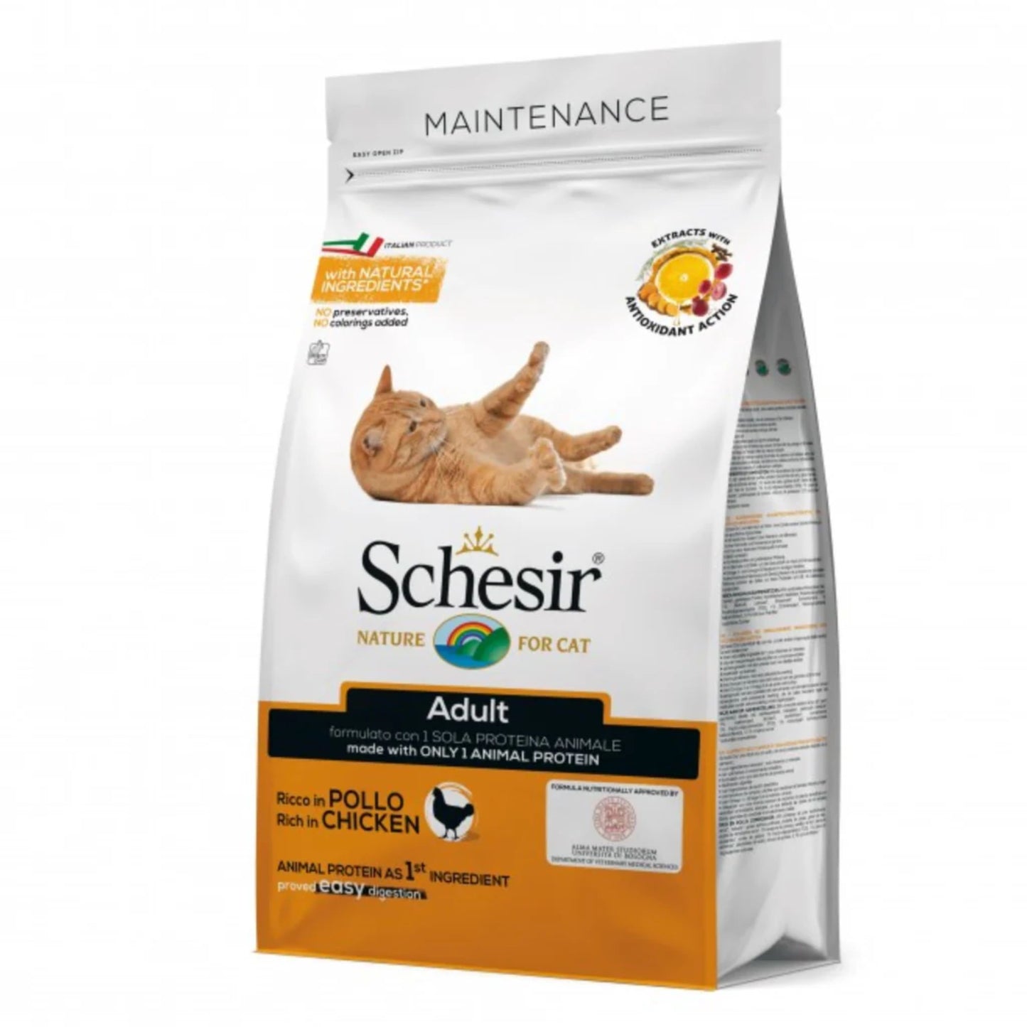 Schesir Adult Cat Dry Food Maintenance With Chicken - 1.5kg