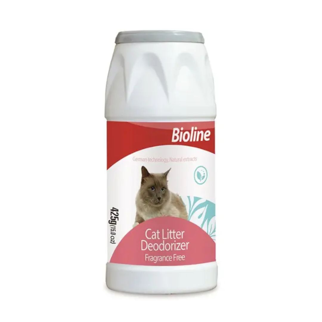 Bioline Cat Litter Deodorizer 425g Odor Control Powder (15.2x6.9x6.6cm)