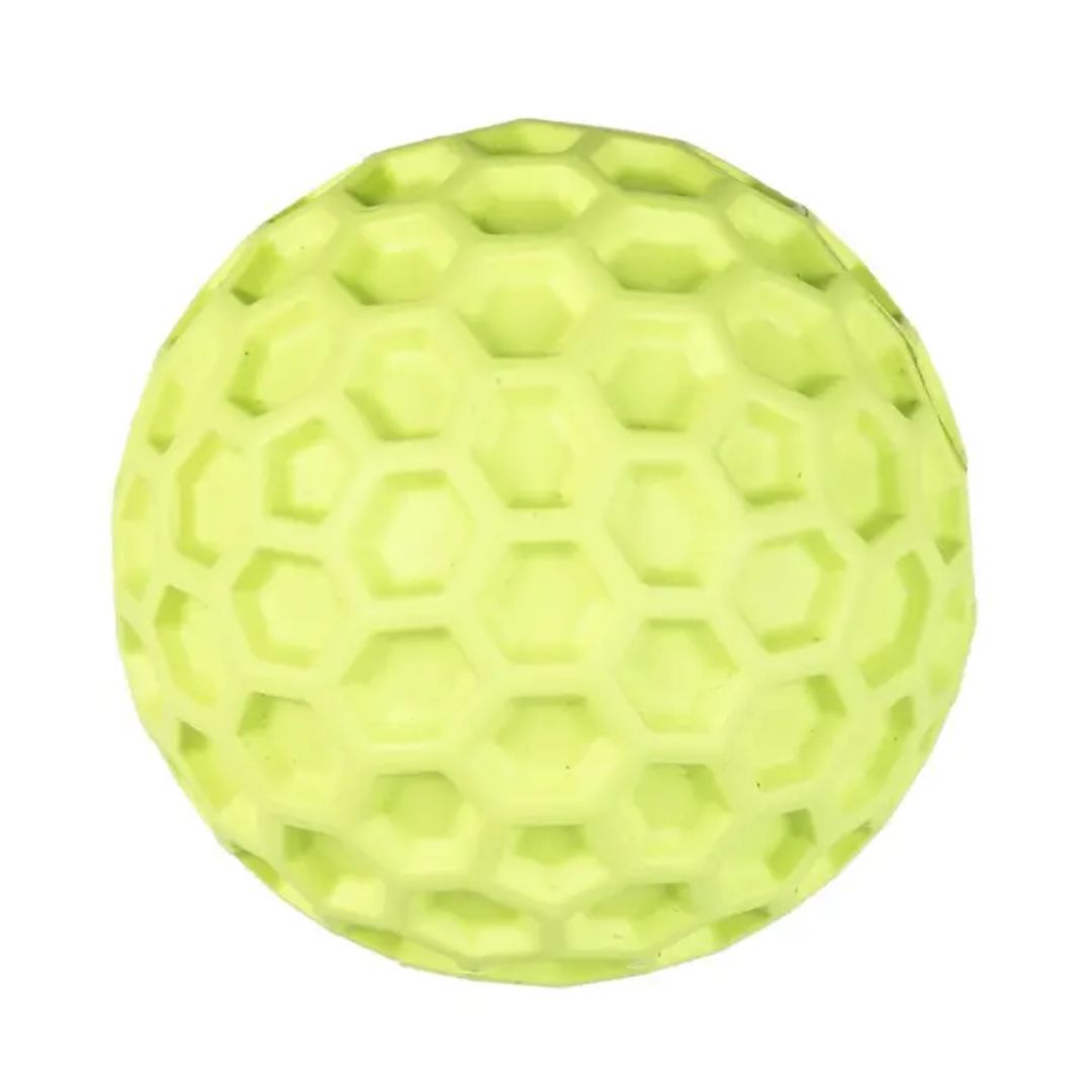 Duvo+ Rubber Hexagon Dispenser Ball Dog Toy Green