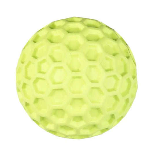 Duvo+ Rubber Hexagon Dispenser Ball Dog Toy Green