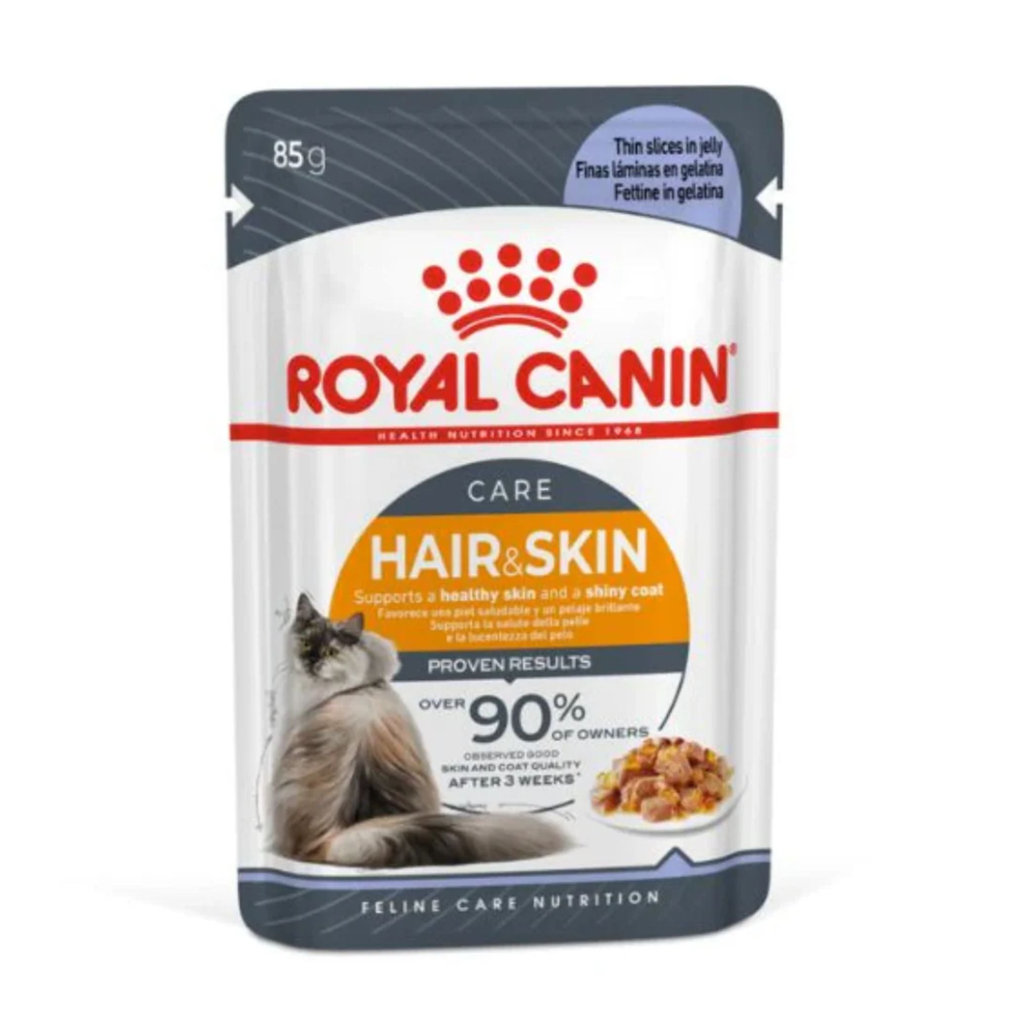 Royal Canin Feline Care Nutrition Hair & Skin Jelly (WET FOOD - Pouches 85g)