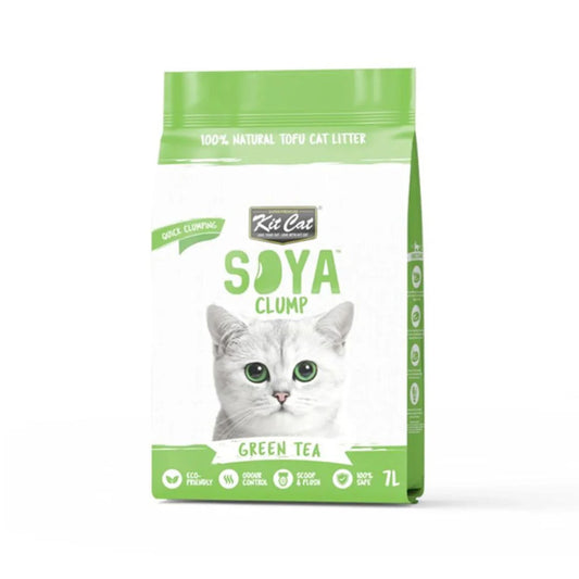 Kit Cat Soya Clump Soybean Cat Litter - Green Tea 7L