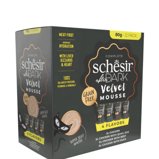 Schesir After Dark Chicken In Broth Canned Cat Food - 80 g