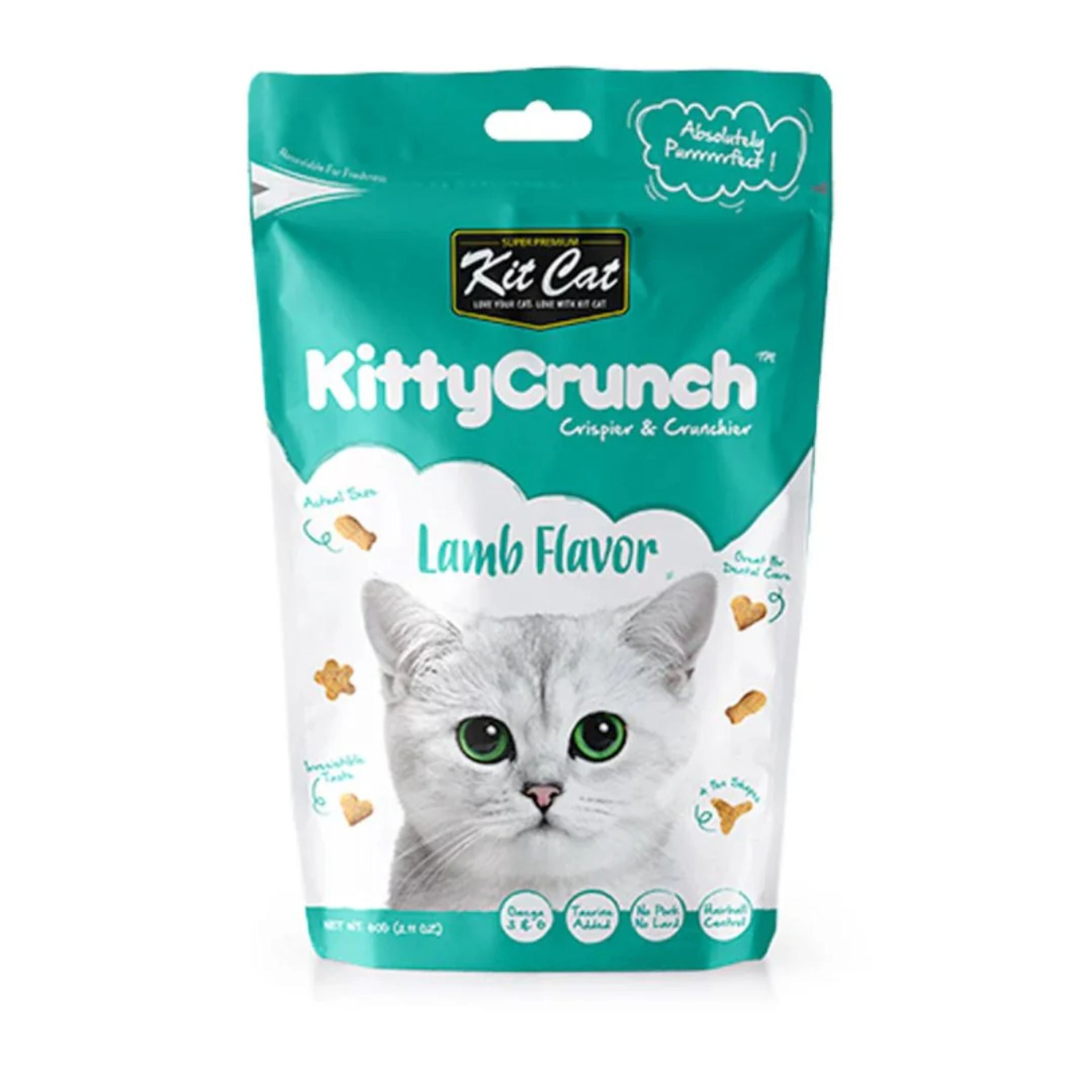 Kit Cat Kitty Crunch Lamb Flavour Cat Treats - 60g