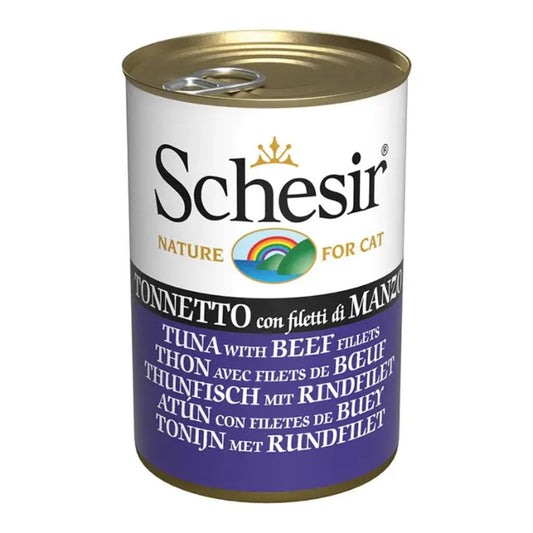 Schesir Cat Wet Food - Tuna with Beef Fillets