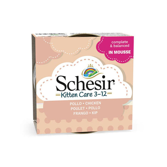 Schesir Kitten Mousse Chicken Wet Food 85G