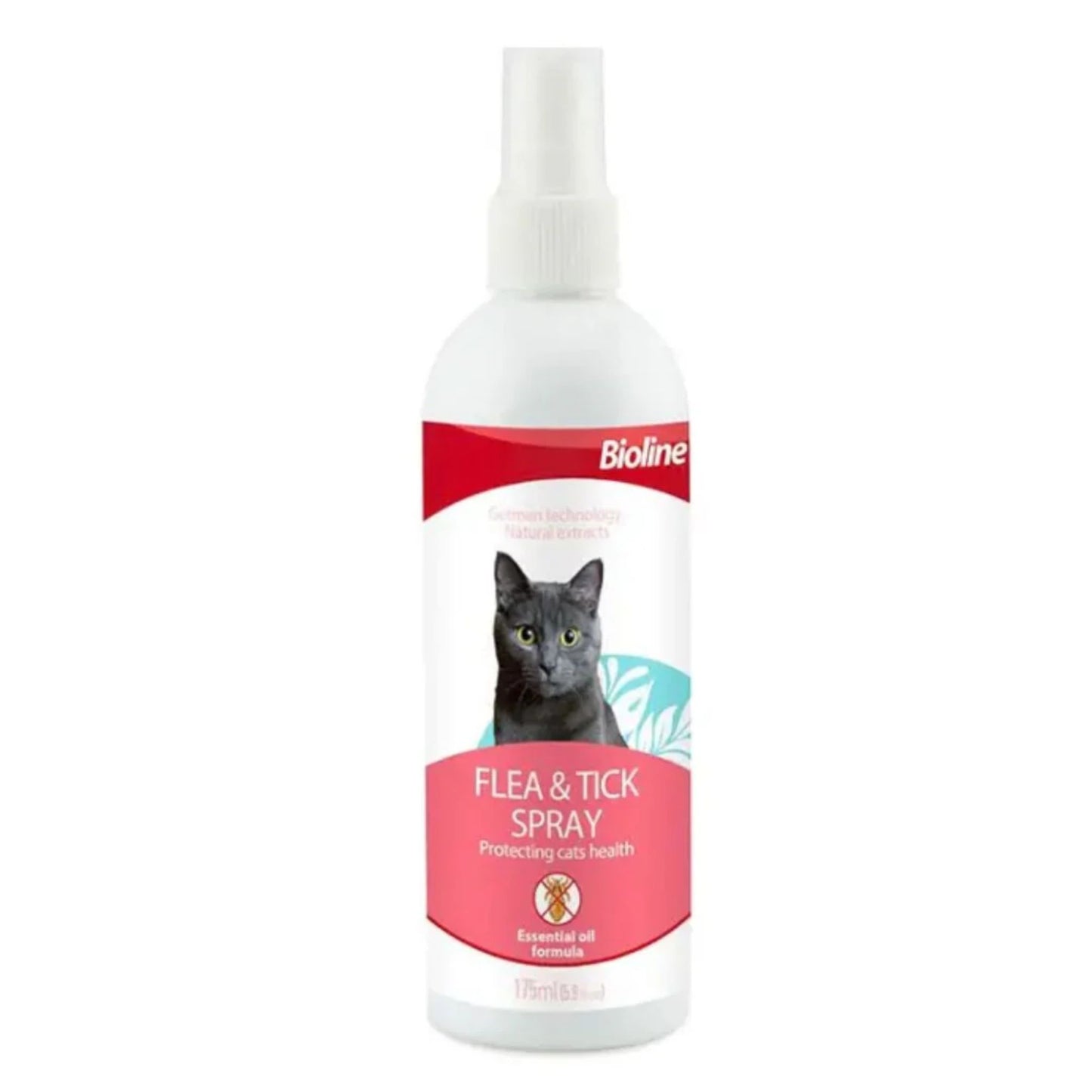 Bioline Flea & Tick Spray For Cat Fast Acting Treatment - 175ml