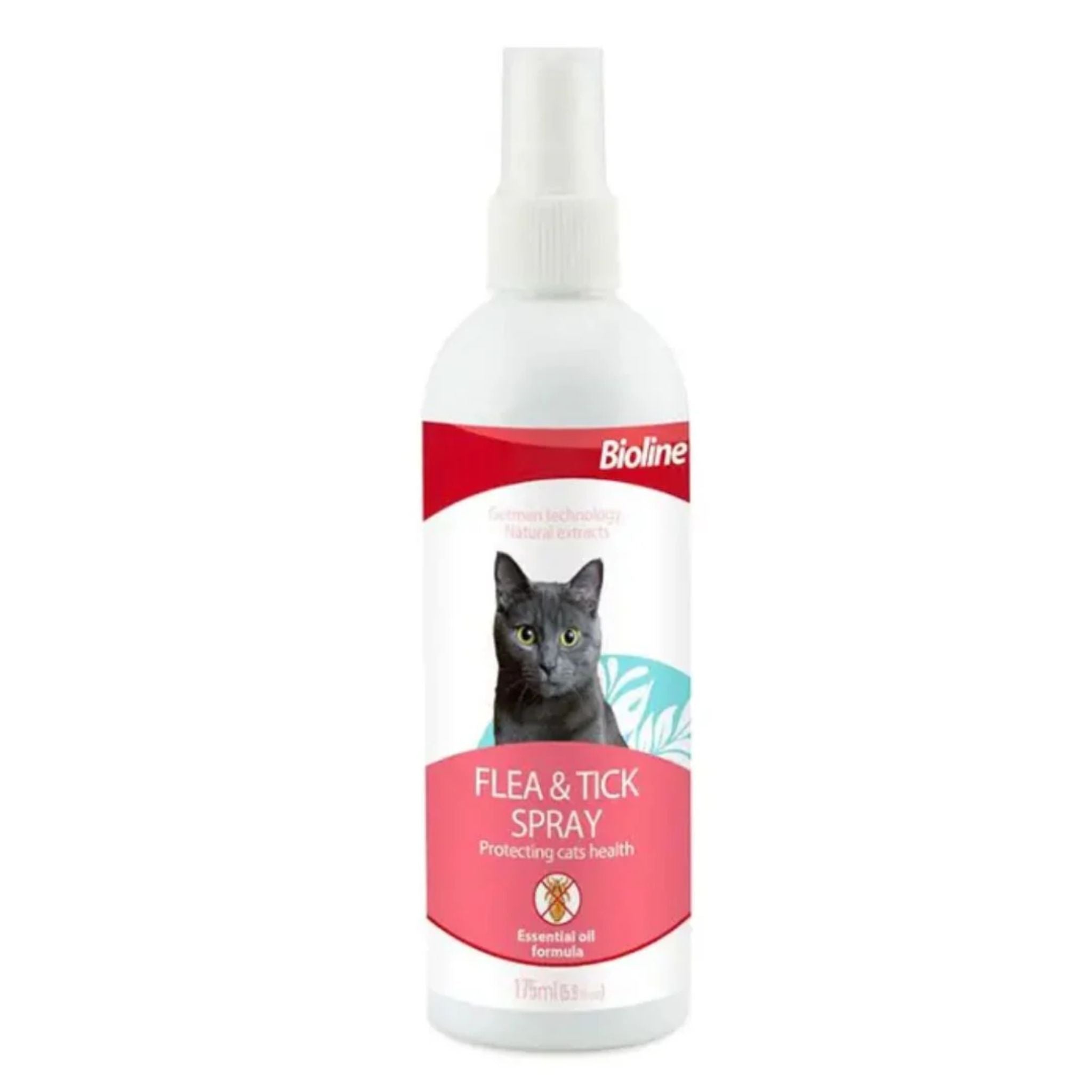 Bioline Flea & Tick Spray For Cat Fast Acting Treatment - 175ml