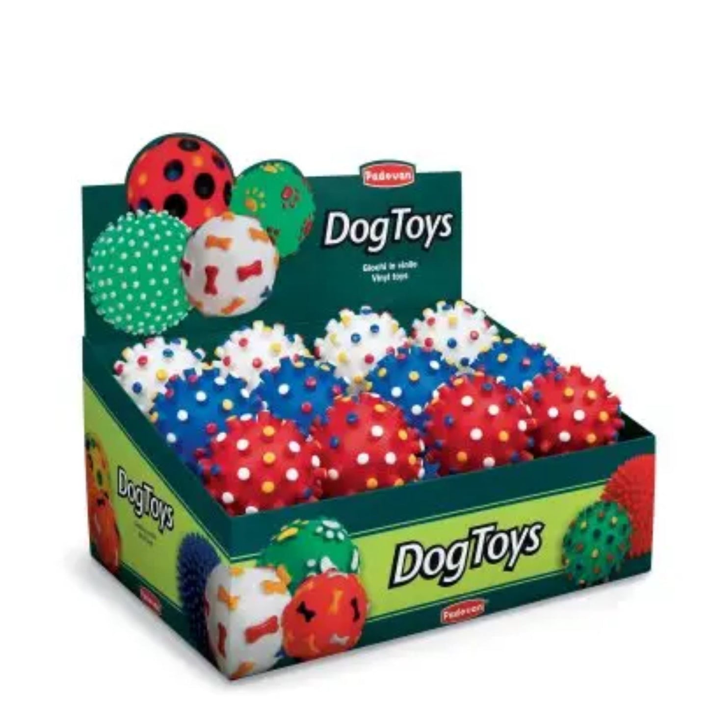 Padovan Thick Point Ball Dog Toy Ø8.5cm – Size M Bouncy Play Toy