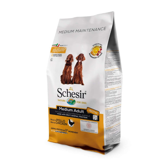 Schesir Dog Food Medium Adult Maintenance With Chicken - 12kg