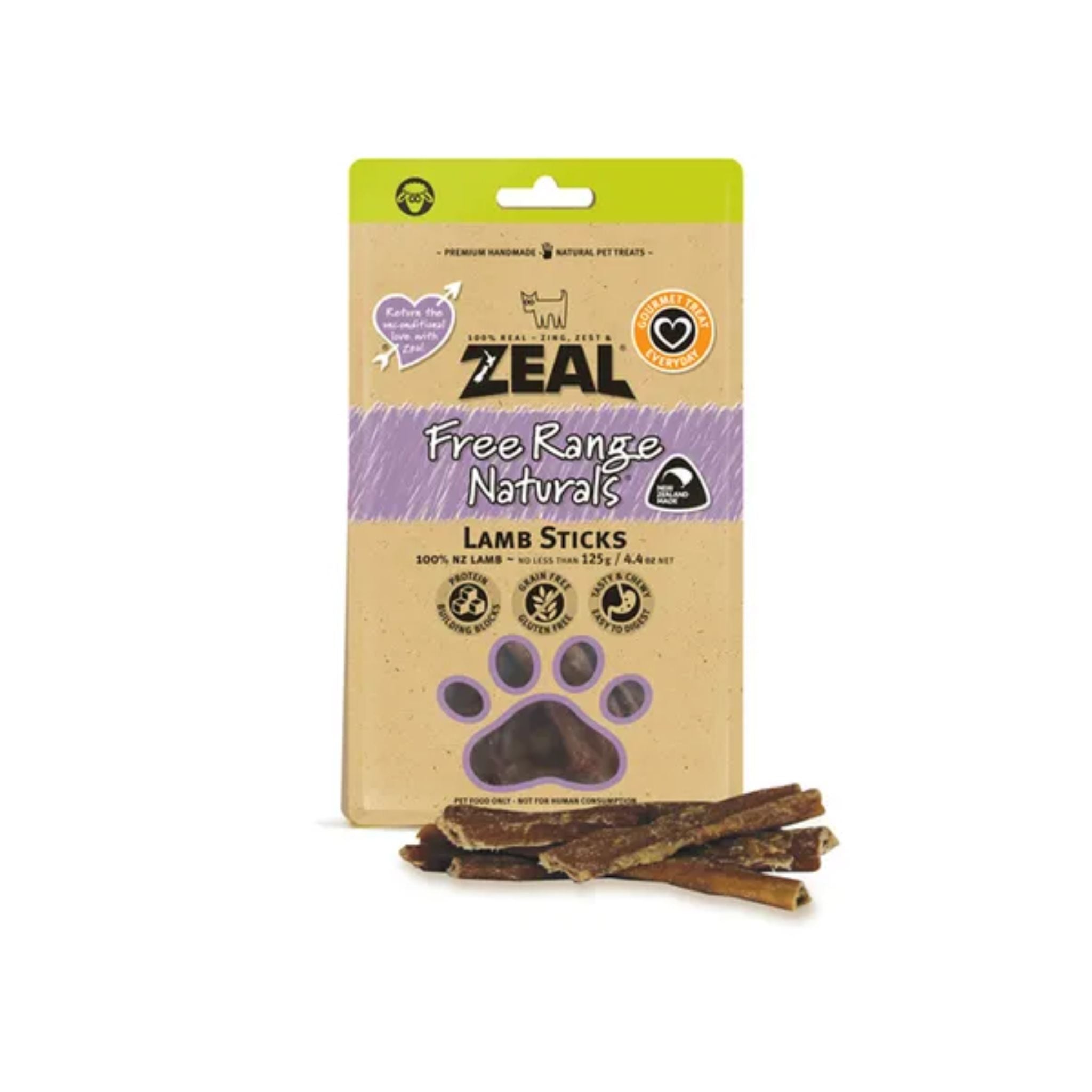 Zeal Lamb Sticks For Pets - 125g
