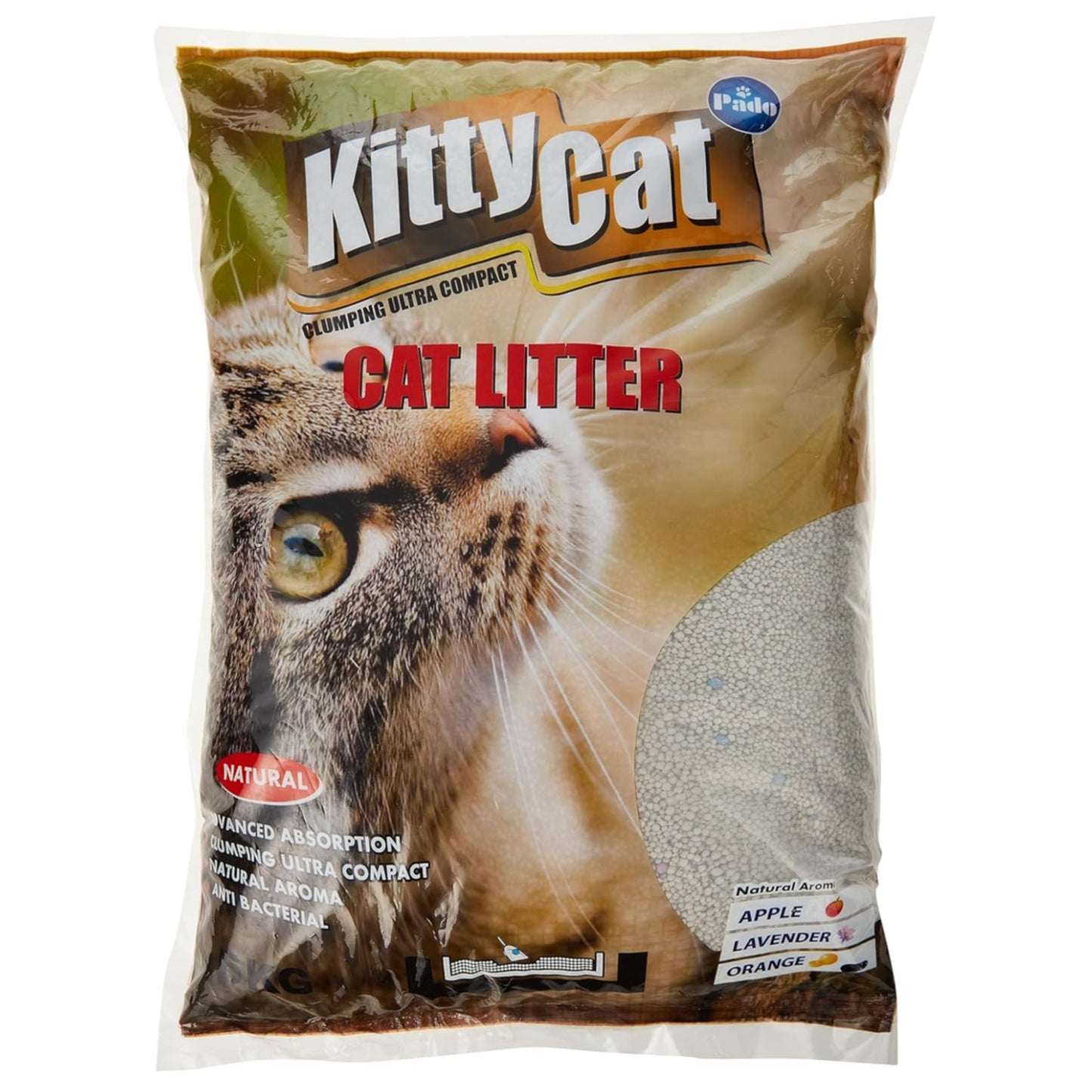 Pado Kitty Cat Round Litter Clumping Odor Control – 5kg