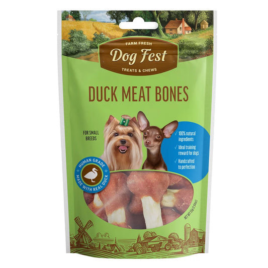 Dog Fest Duck Meat Bones for Mini-Dogs - 55g (1.94 oz)
