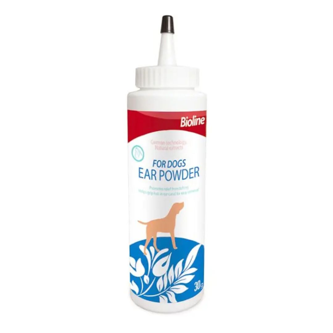 Bioline Ear Powder for Dogs 30g Ear Freshening Powder for Dogs