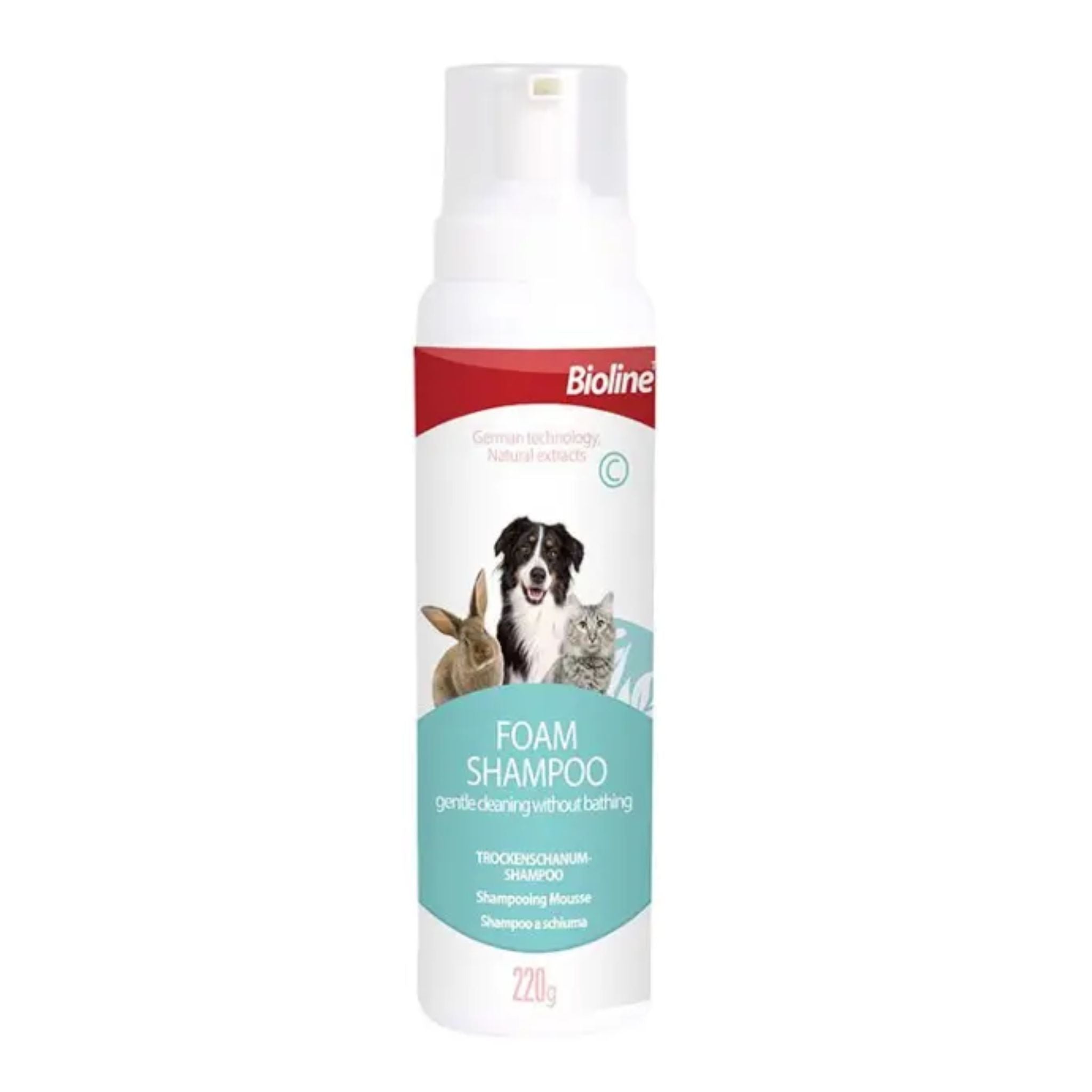 Bioline Gentle Foam Shampoo For Pets - 220g