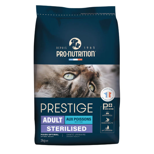 Pro Nutrition Prestige Adult Sterilised Fish Cat Dry Food 2Kg