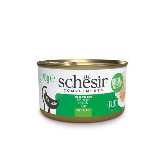 Schesir Complements Cat Wet Food in Jelly Can- Chicken 70g