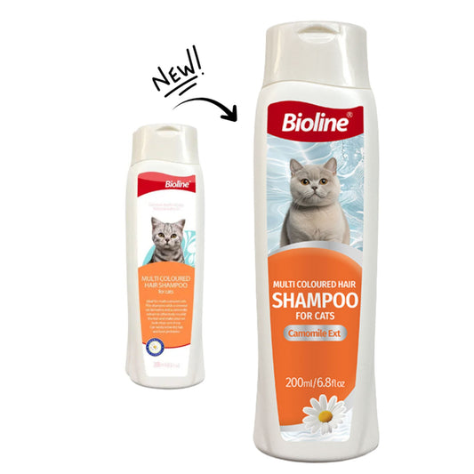 Bioline Multi-Coloured Hair Shampoo For Cat - 200ml