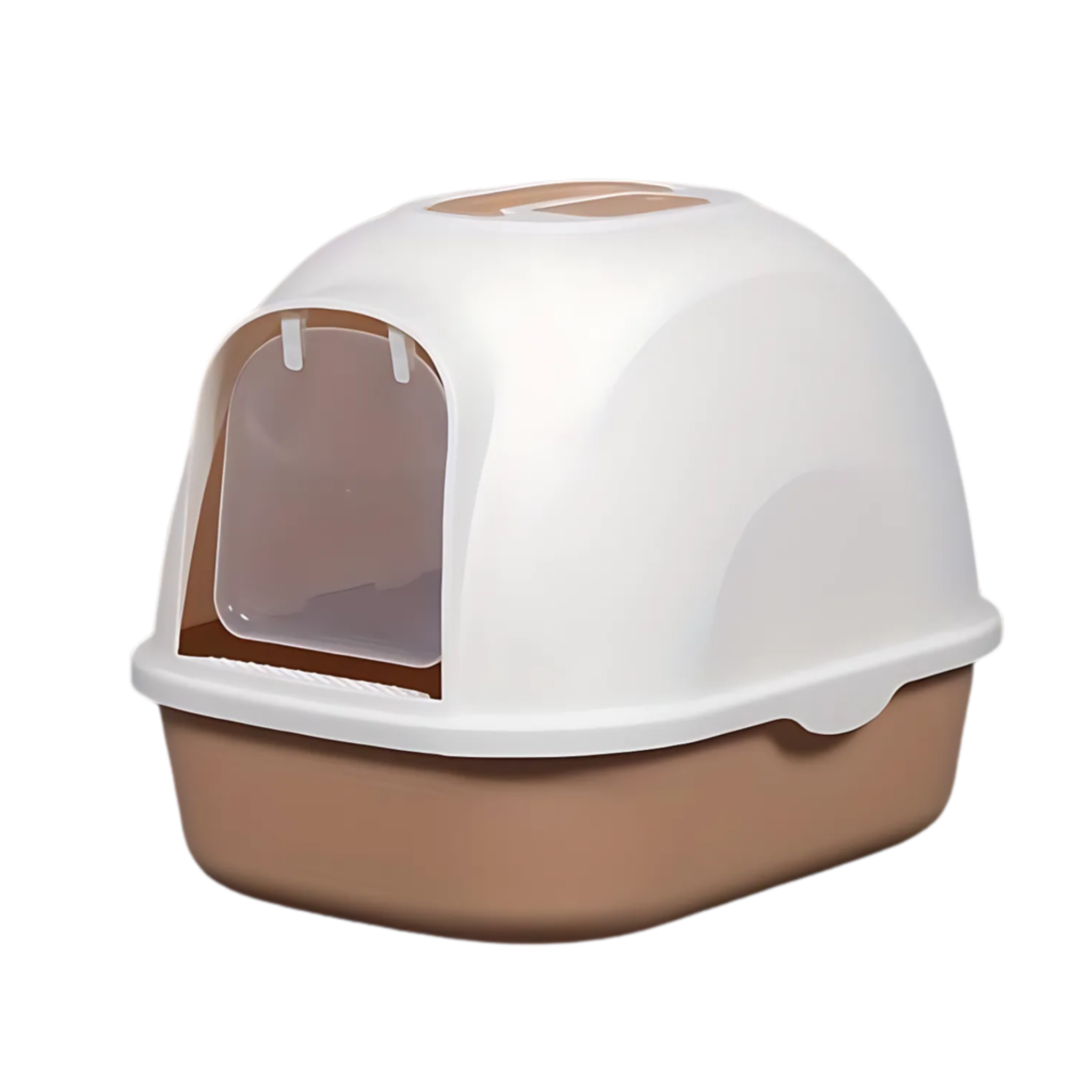Pado Hoodie Cat Litter Box Brown - 53X41x41cm