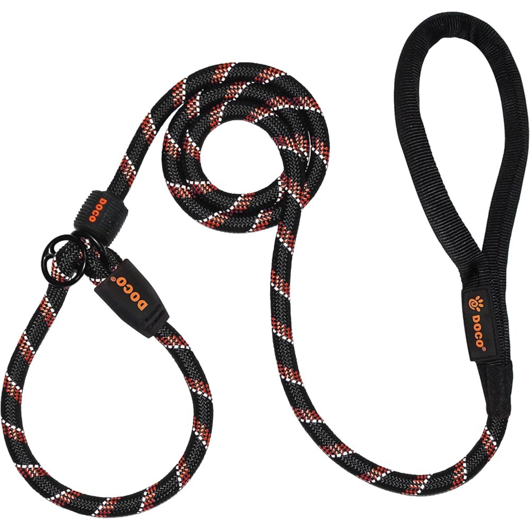 Doco 5Ft Reflective Rope Dog Leash – Safety Orange – Large