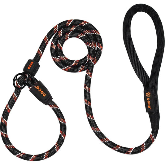 Doco 5Ft Reflective Rope Dog Leash – Safety Orange – Large