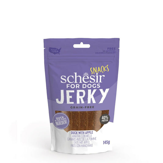 Schesir Dog Jerky Grain-Free Duck & Apple 145G