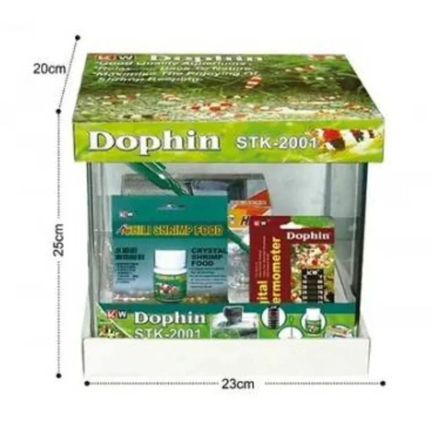 KW Zone Dophin Shrimp Kit Tank STK - 20-x-23-x-25cm