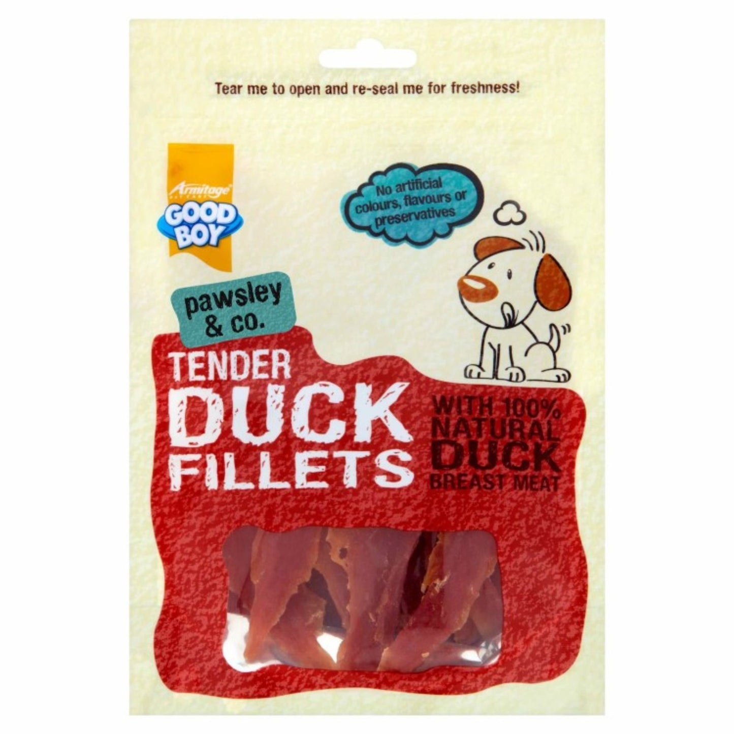 Armitage Good Boy Tender Duck Fillets Dog Treat - 80g