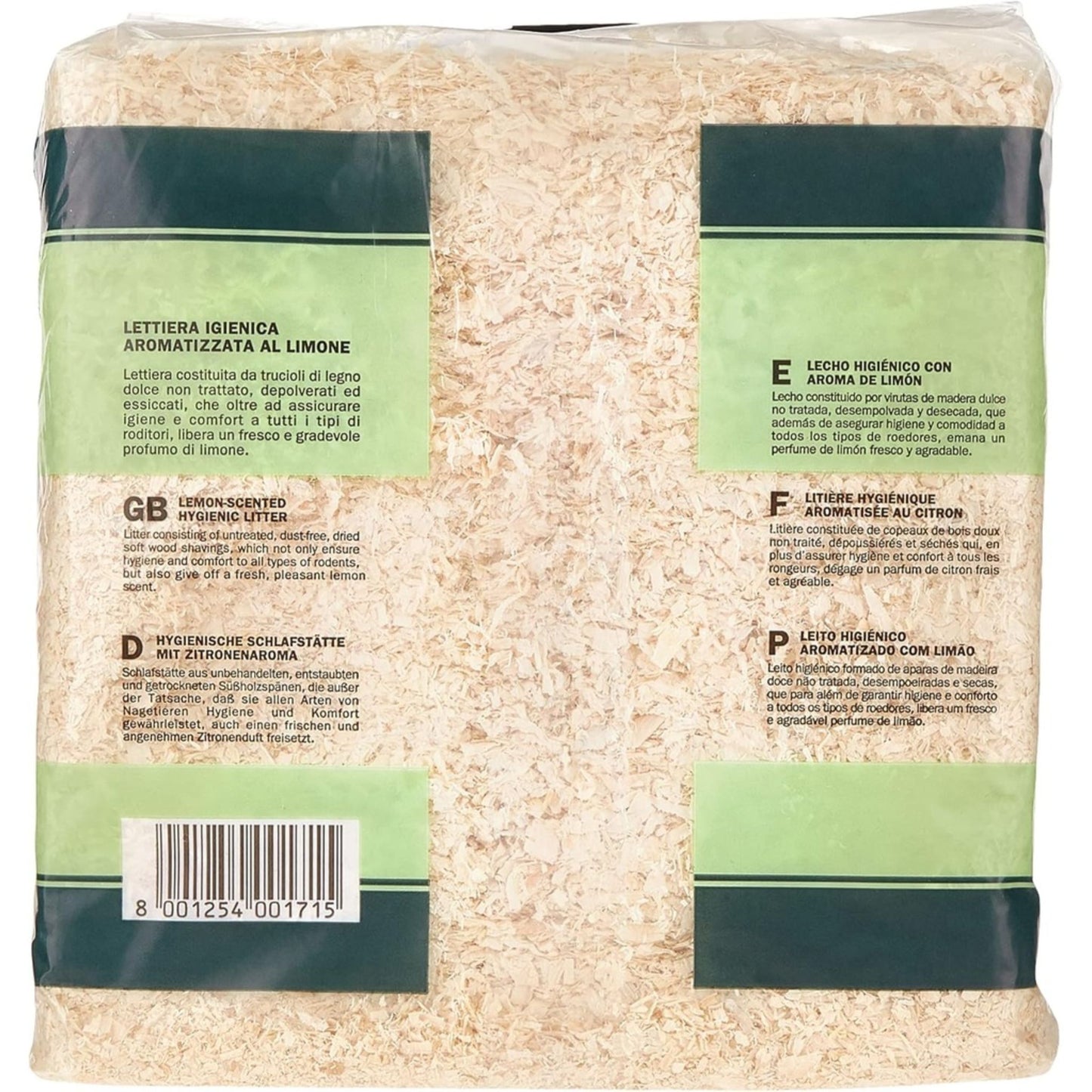 Padovan Wood Chips Lemon Scent Natural Bedding – 14L/1kg
