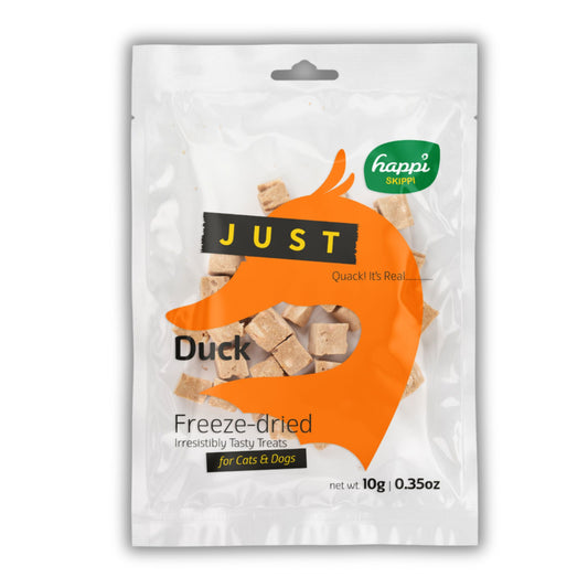 Happi Skippi Just Freeze Dried Cat & Dog Treats With Duck - 10g