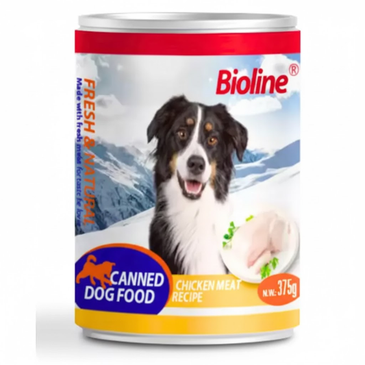 Bioline Canned Dog Wet Food Chicken Meat - 375g