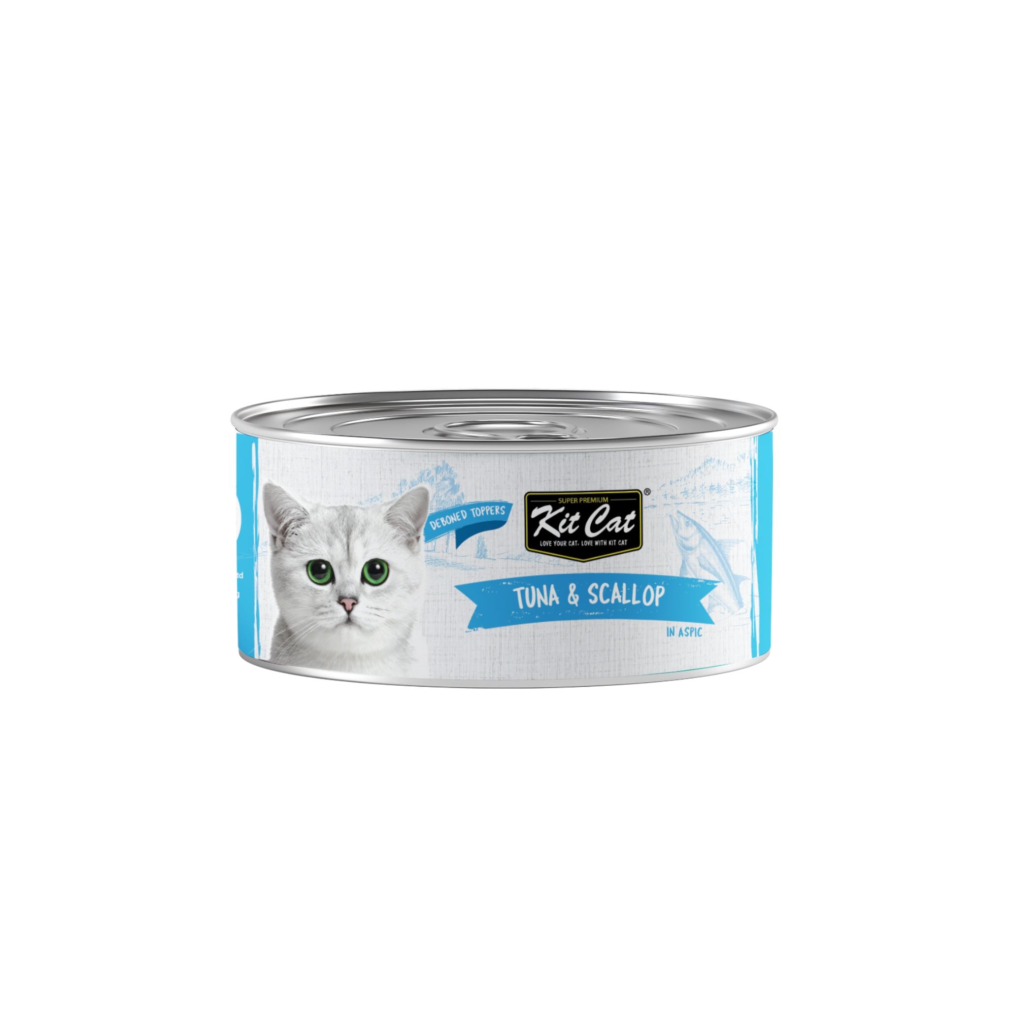 Kit Cat Deboned Tuna & Scallop Wet Food For Cat - 80g
