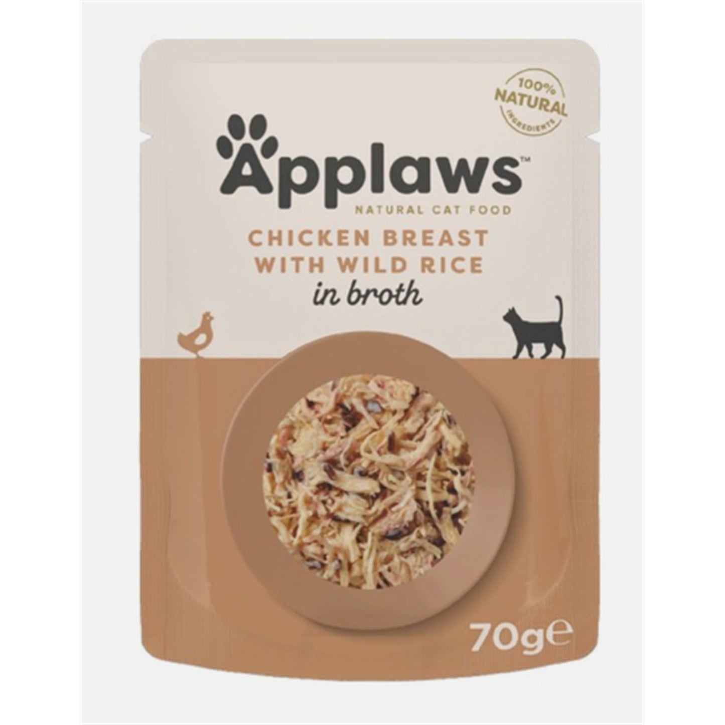 Applaws Natural Cat Food Chicken Breast With Wild Rice 70G