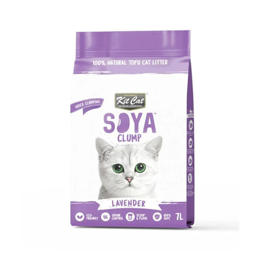 Kit Cat Soya Clump Soybean Lavender Scented Cat Litter - 7 L