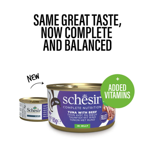 Schesir Cat Wet Food-Tuna With Beef Fillets - 85g