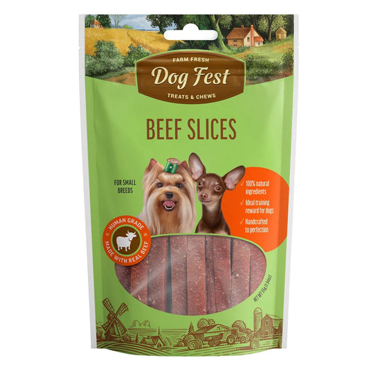 Dog Fest Beef Slices for Mini Dogs 55g