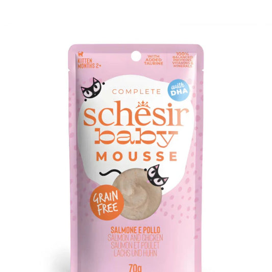 Schesir Baby Kitten Mousse Chicken & Salmon Wet food 70G