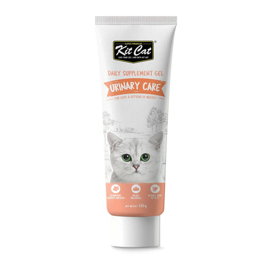 Kit Cat Daily Nutritional Supplement Gel For Cat & Kitten Urinary Care - 120g