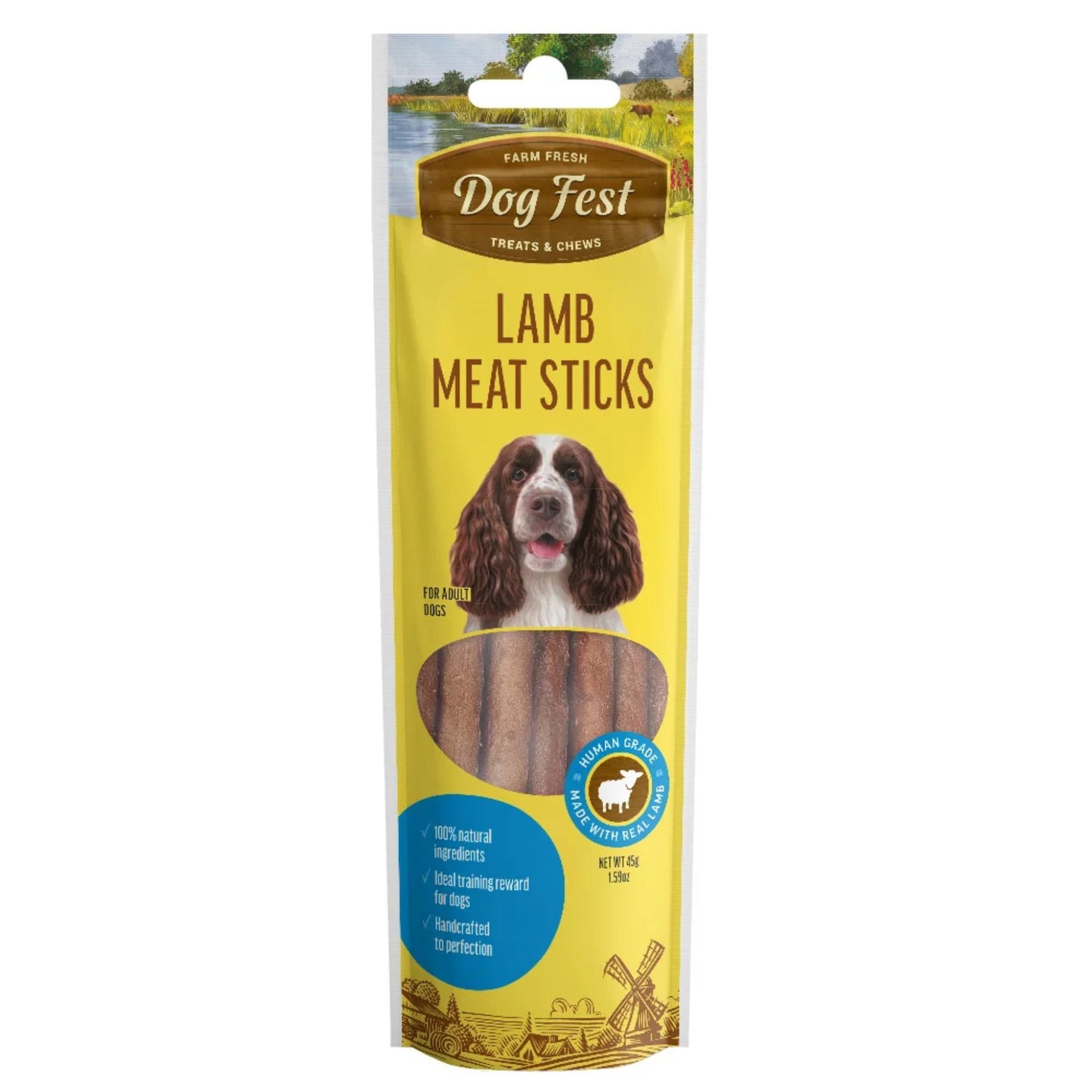 Dog Fest Lamb Meat Sticks for Adult Dogs - 45g (1.59 oz)