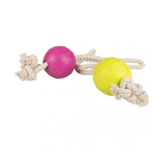 Duvo+ Foam Bal Met Touw Dog Toy – 30 cm