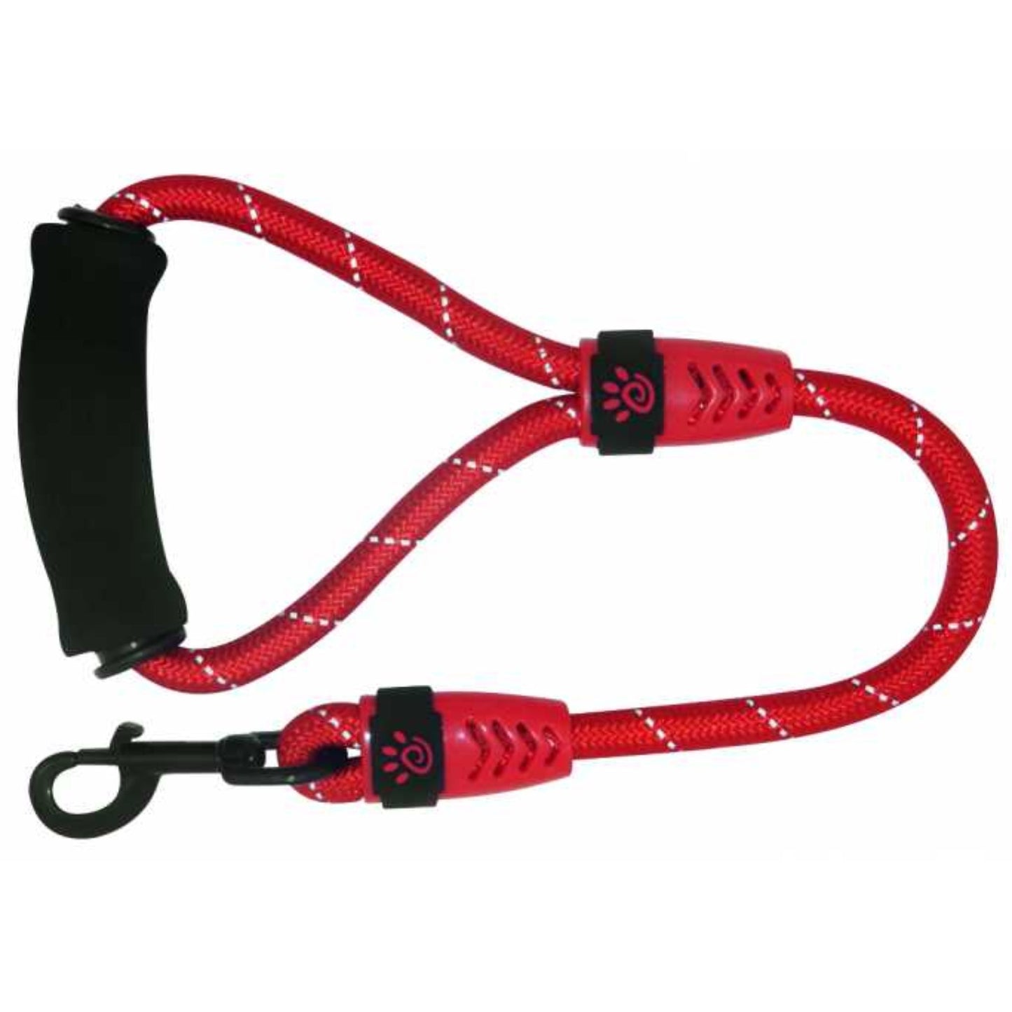 Doco 20 Rope Leash With Ergocurve Foam Handle Red - Large