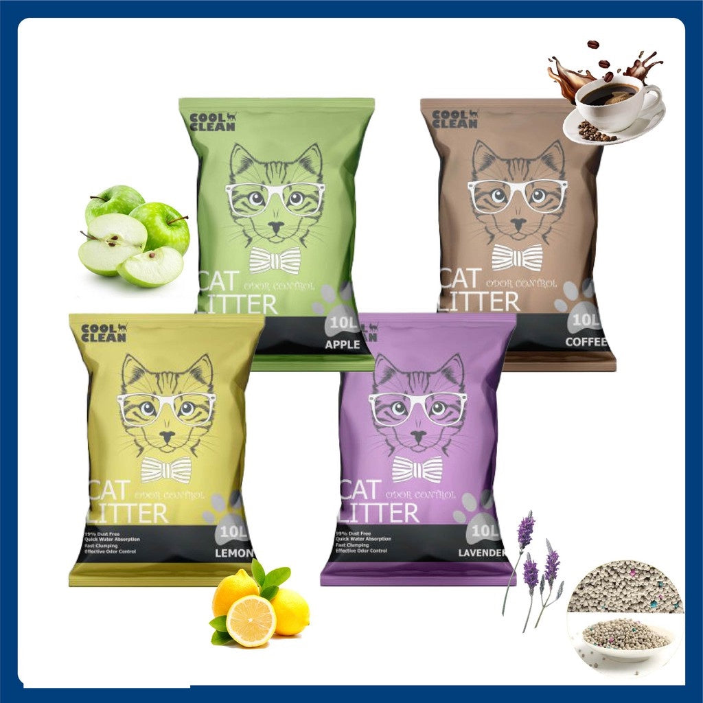Cool Clean Clumping Cat Litter – Lemon Scent 10kg Fresh Formula
